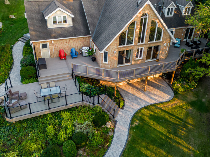 diamond decks and pools home with a deck and patio